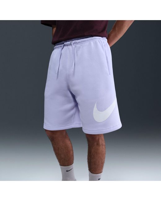 Nike Blue Sportswear Club Graphic Shorts for men