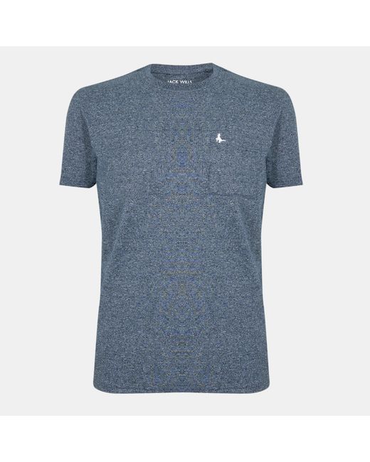 Jack Wills Blue Ayleford Logo T Shirt for men