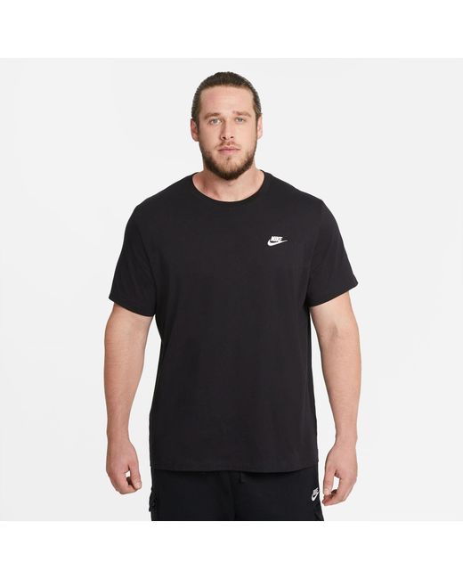 Nike Black Sportswear Club T-Shirt for men