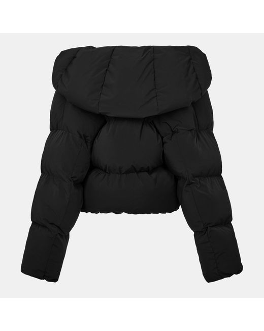 DIESEL Black W-Iley-T1 Hooded Long Sleeve Short Puffer Jacket