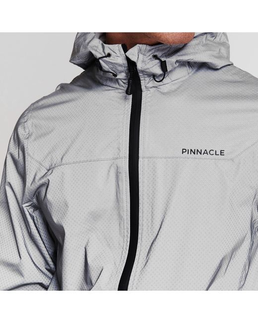 Pinnacle Gray Waterproof Reflective Cycling Jacket