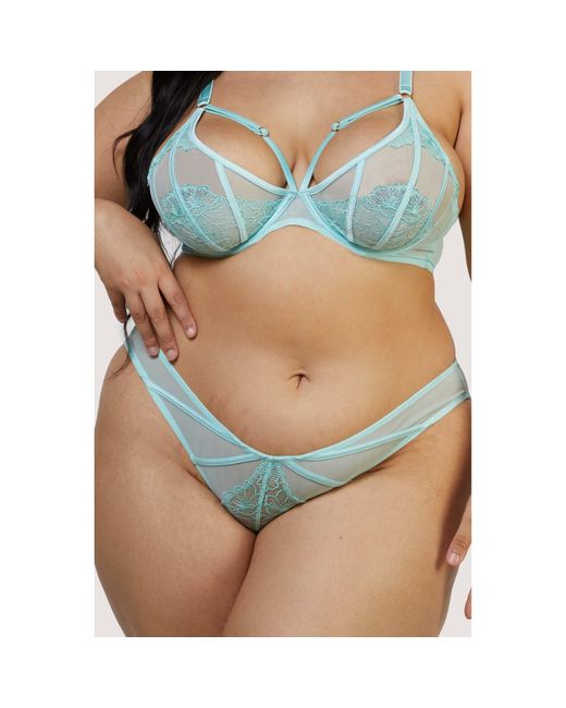 Playful Promises Pink Valerie Embroidery & Mesh Brief