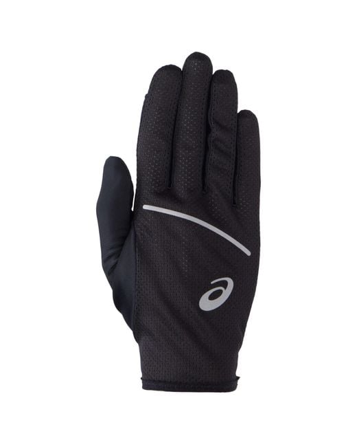 Asics Black Performance Run Gloves Running Glove for men