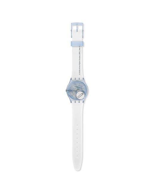 Swatch Blue Guggenheim Quartz Analogue Watch