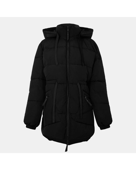 Jack Wills Blue Jw Belted Tie Padded Short Puffer Jacket