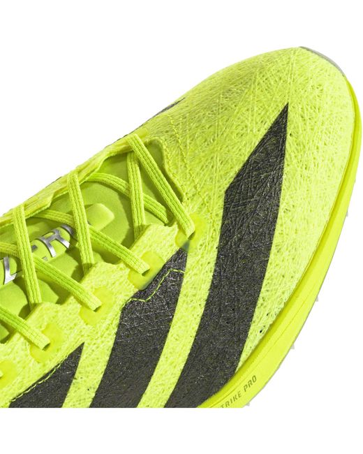 Adidas Yellow Adizero Track Running Spikes Adults