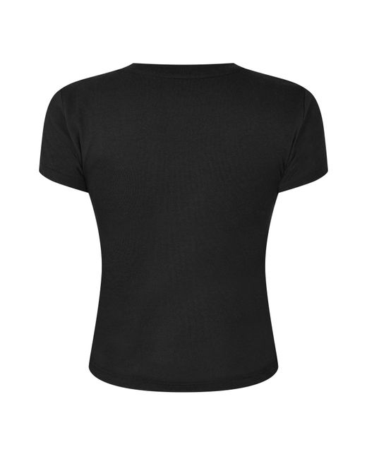 DKNY Black Logo Crop Top
