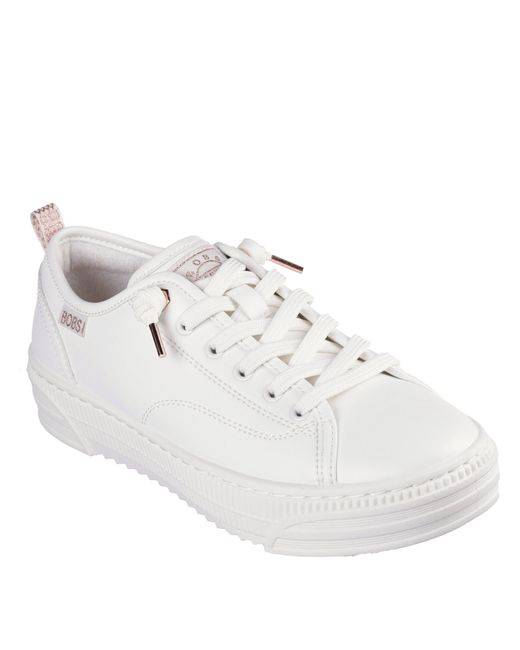 Skechers White Low-Top Trainers