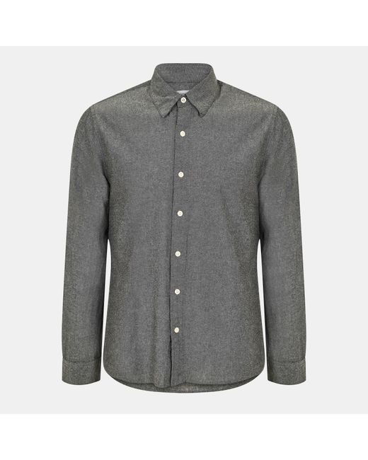 Peter Werth Gray Long Sleeve Plain Shirt for men