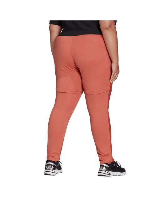 Adidas Originals Red Adidas Always Original Slim Snap Plus Size Joggers