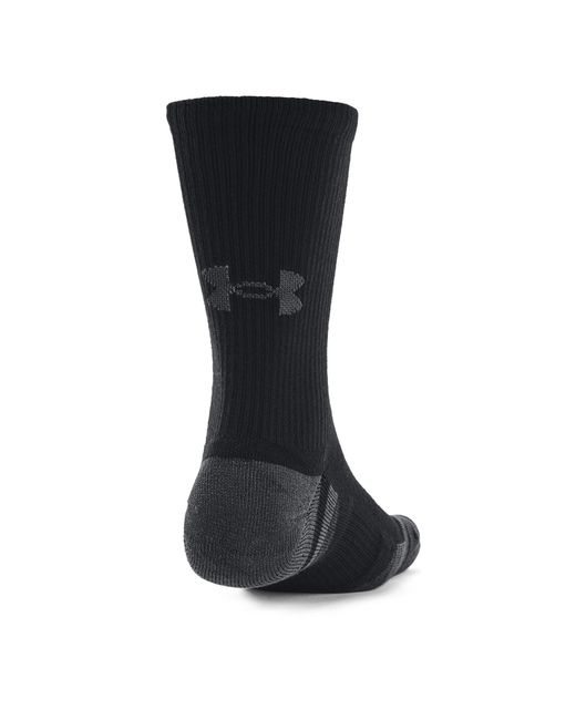 Under Armour Black Ua Performance Tech 3-Pack Crew Socks