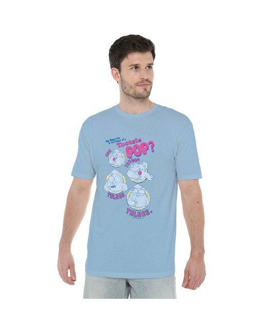 Other Blue Tootsie Roll Three T Shirt Light for men