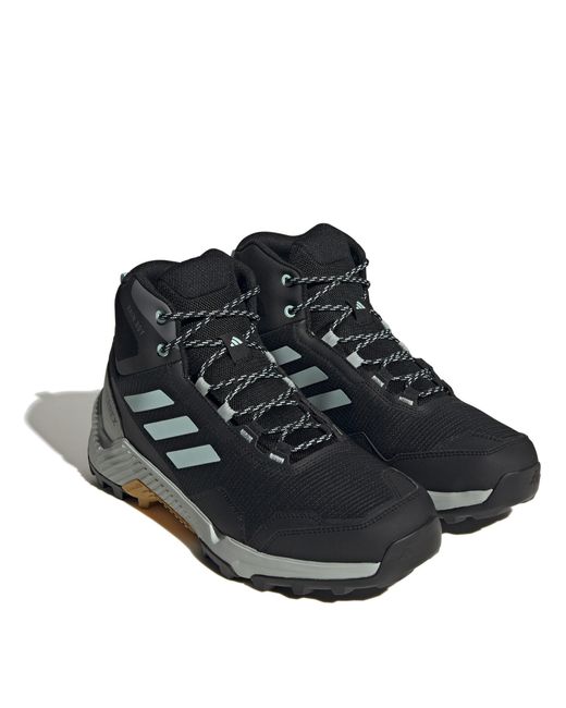 Adidas Blue Waterproof Trail Mid Hiking Shoes for men