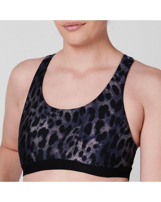 Koral Blue Tax Cheetah Bra