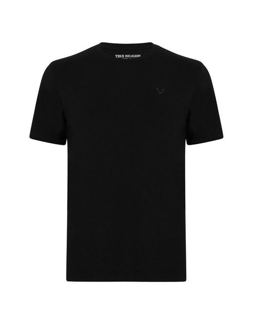 True Religion Black Horseshoe T Shirt for men