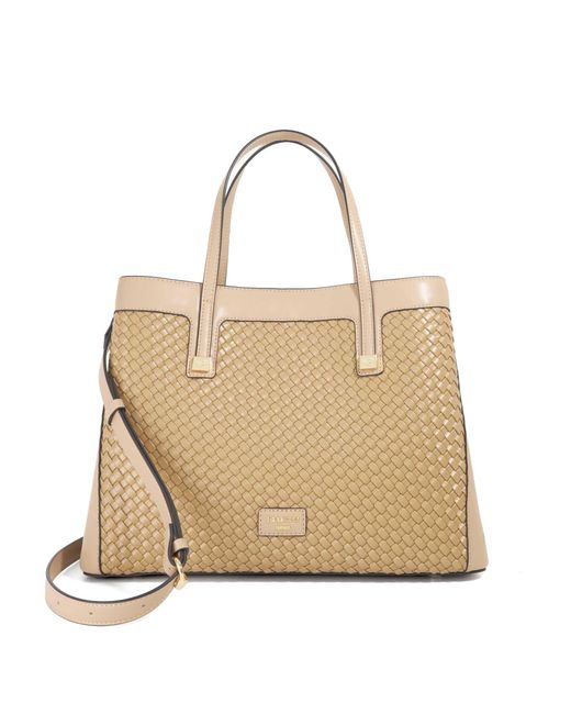 Dune Natural Deave Satchel Bag