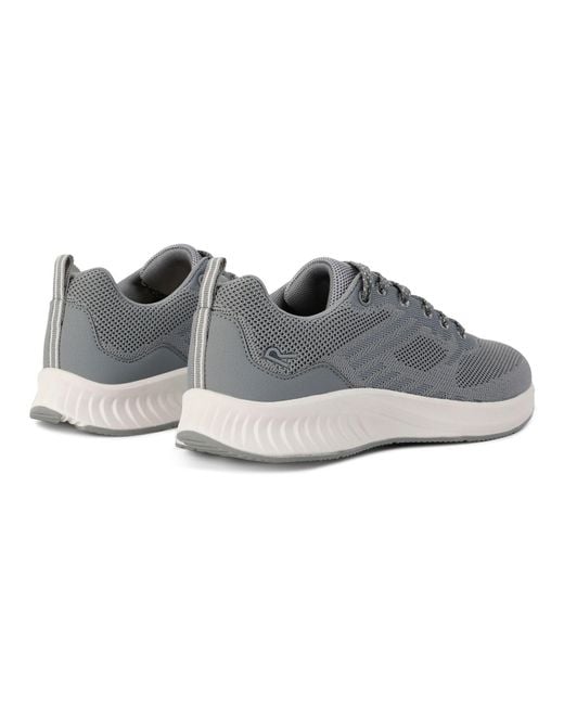 Regatta Gray Marine Woven Knit Classic Low-Top Trainers