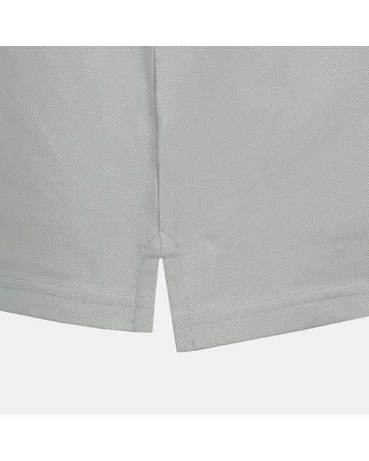 Jack Wills Gray Fine Pique Cotton Short Sleeve Polo Shirt for men