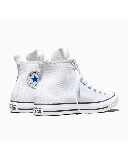 Converse White Canvas High-Top Trainers for men
