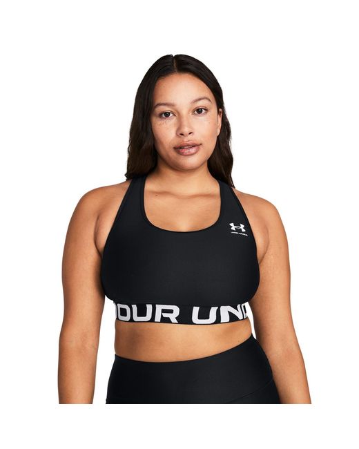 Under Armour Black Heatgear Authentics Medium Support Sports Bra