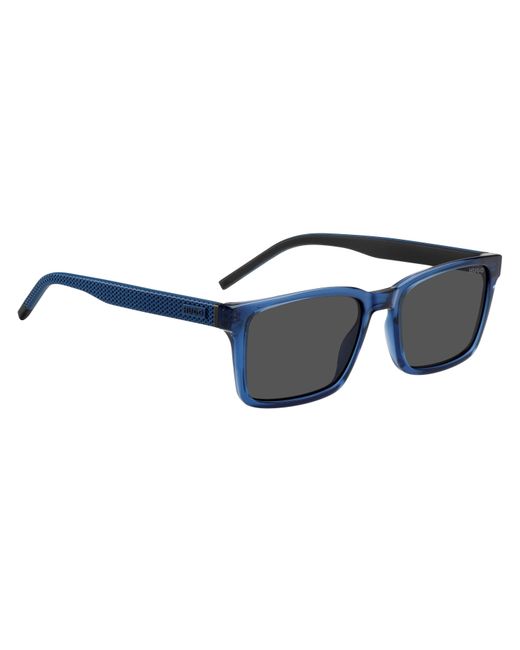 HUGO Blue Rectangular Wayfarer Sunglasses for men