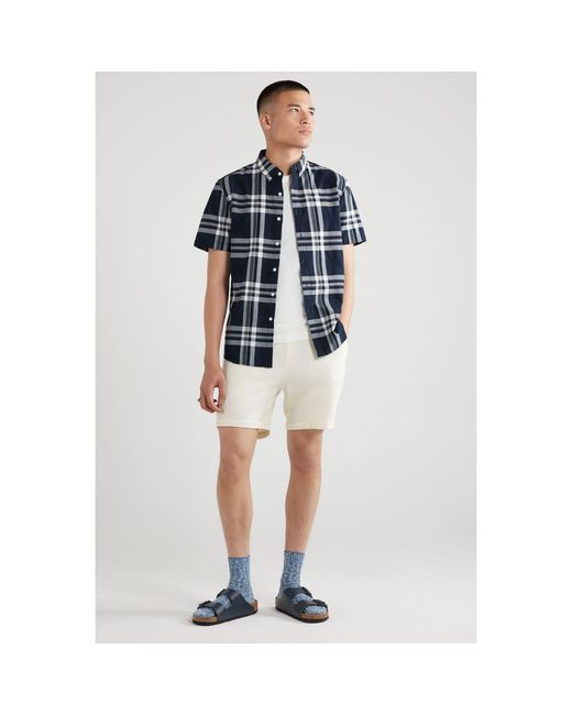 Farah Blue Kele Bold Check Shirt for men