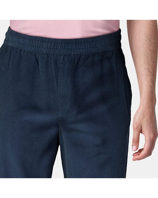 Lyle & Scott Blue Loose Wide Leg Trouser for men