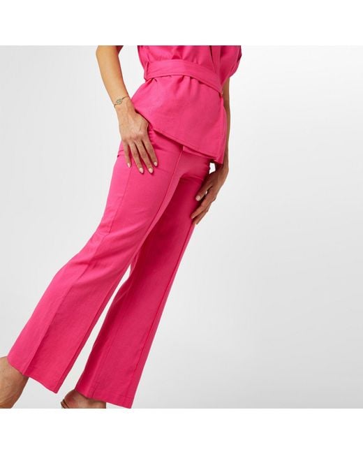Biba Pink Linen Trouser