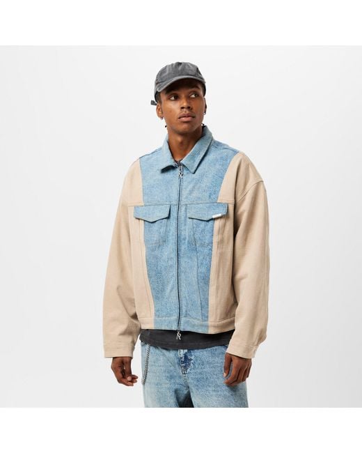 Represent Green Tailored Fit Denim Jacket for men