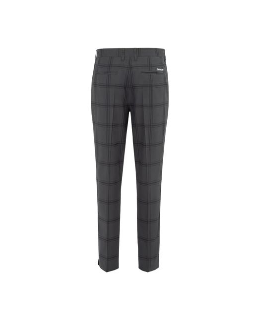Slazenger 1881 Gray Check Golf Trousers for men