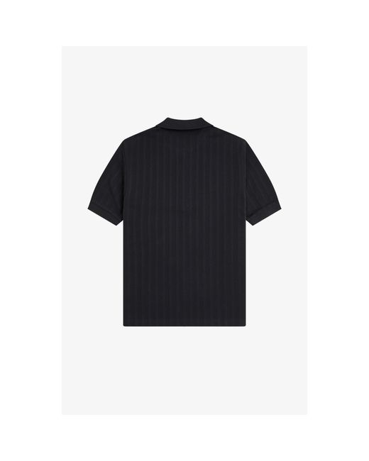 Fred Perry Black Short Sleeve Polo Shirt for men