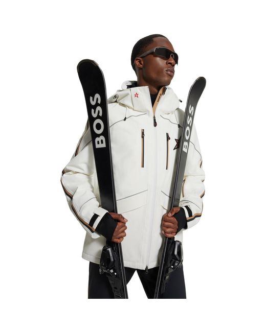 Boss Gray Technical Ski Jacket for men