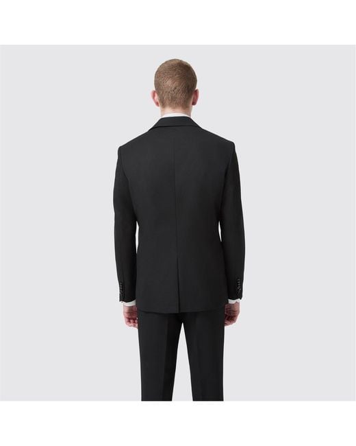 Twisted Tailor Black Ellroy Slim Fit Jacket for men