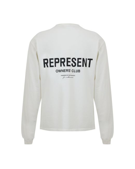 Represent White Owners Club Long Sleeve T-Shirt for men