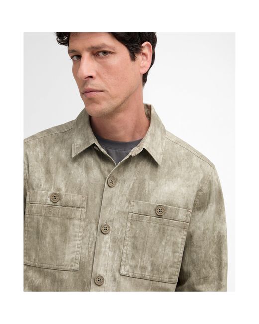 Barbour Green Ross Printed Overshirt for men