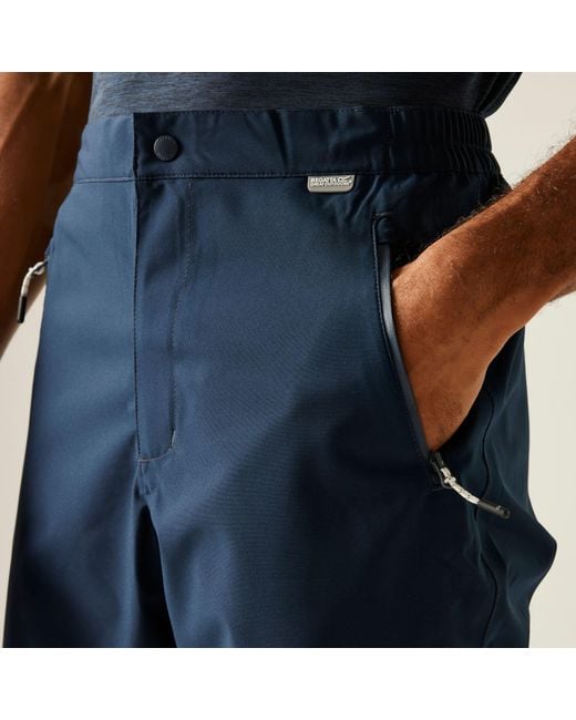 Regatta Blue Highton Waterproof Overtrouser (Regular) for men