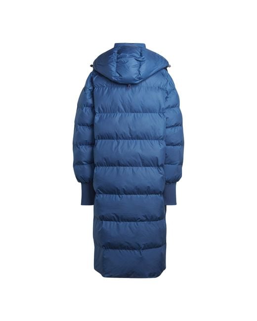 Adidas Blue Asmc Long Puffa Performance Training Jacket