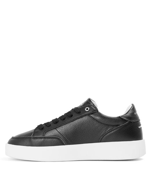 Unseen Black Helier Tum Low-Top Trainers for men