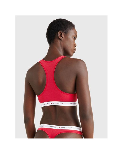 Tommy Hilfiger Red Bralette Print
