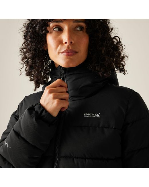 Regatta Black Aldthorn Synthetic Down Insulated Weatherproof Quilted Jacket