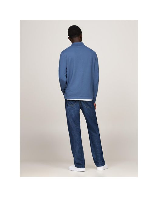 Tommy Hilfiger Blue 1985 Long Sleeve Polo Shirt for men