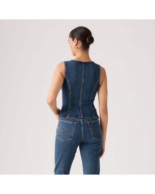 Levi's Blue Sculpted Top