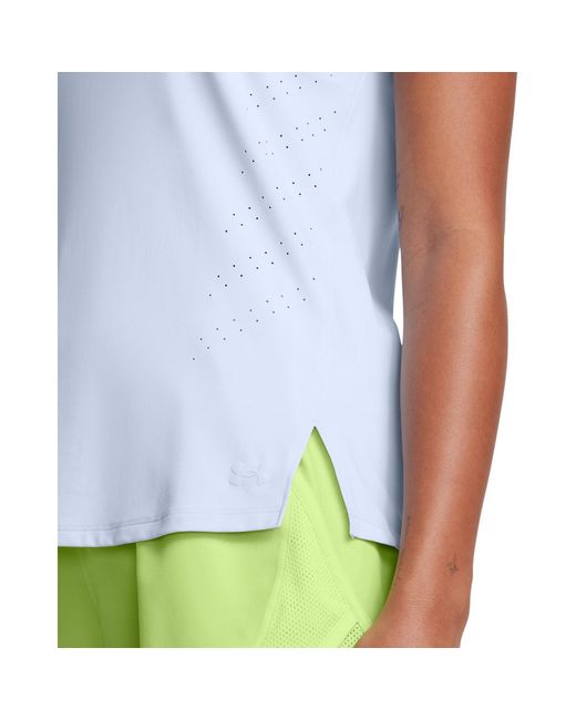 Under Armour Blue Launch Elite Long-Sleeve Performance Gym Top