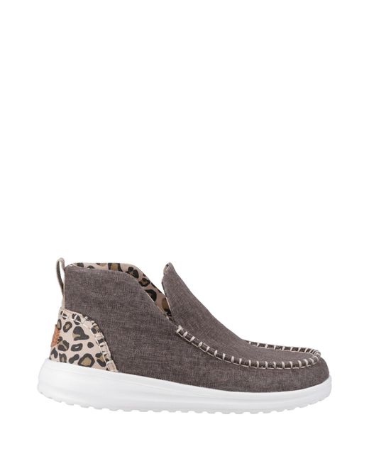 HeyDude Brown Denny Heavy Canvas Boot