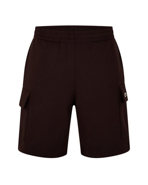 Lacoste Black Cargo Shorts for men
