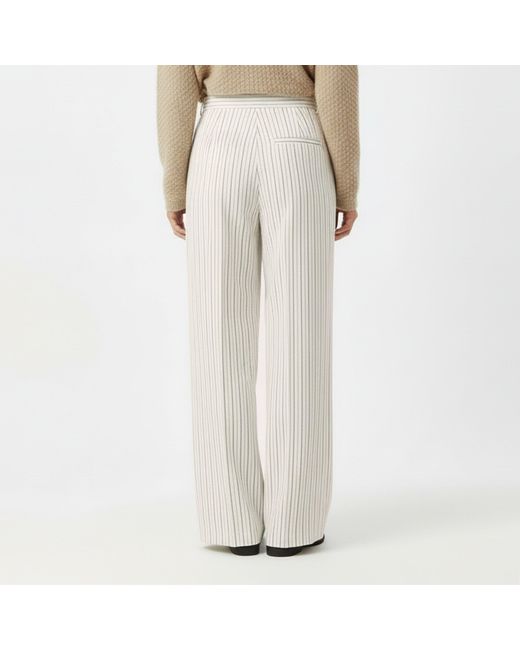 HUGO White Straight Leg Trousers