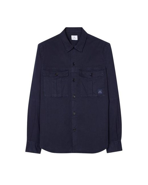 Paul Smith Blue Ps Utility Shirt Sn43 for men