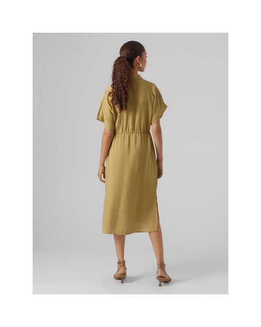 Vero Moda Metallic Iris Shirt Dress