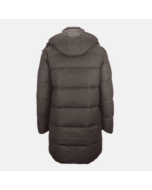 Jack Wills Gray Hooded Long Puffer Jacket for men