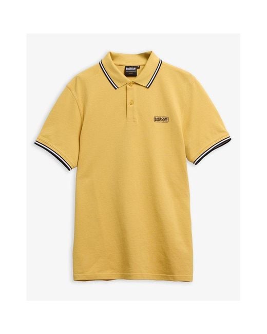 Barbour Yellow Evan Polo Shirt for men